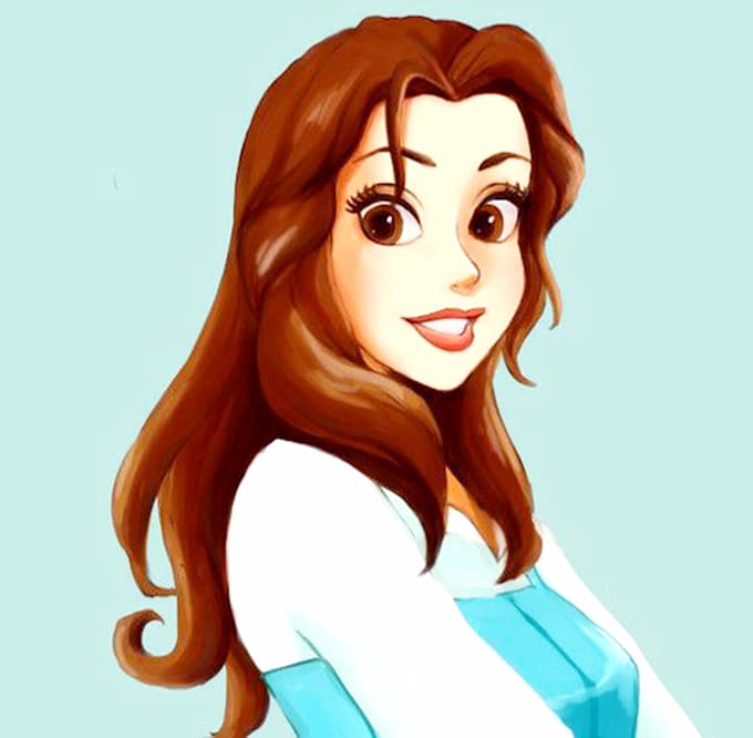 Draw disney style cartoon portrait by Lyeegor Fiverr
