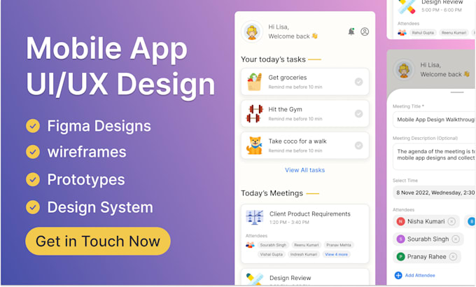 Do your mobile app ui design by Designauts | Fiverr