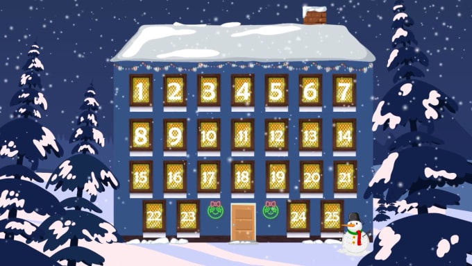 Create an advent calendar animation video by Vitaliitenk Fiverr
