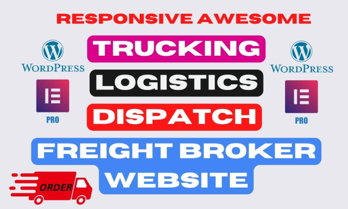 Design transport logistics trucking website with wordpress by Creative