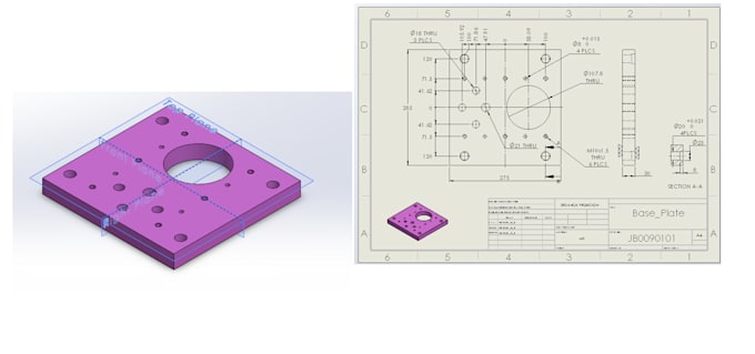 do 3d models and 2d drawings using solidworks, and autocad