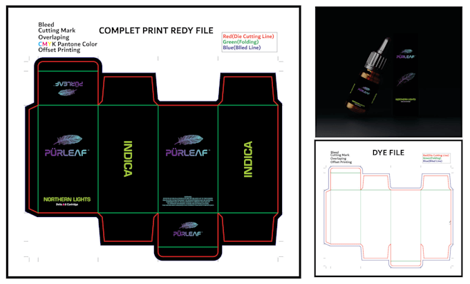 Create a pixel perfect packaging box design with die cut by Rauf_daniel ...