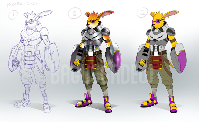 draw fantasy or sci fi concept art character design