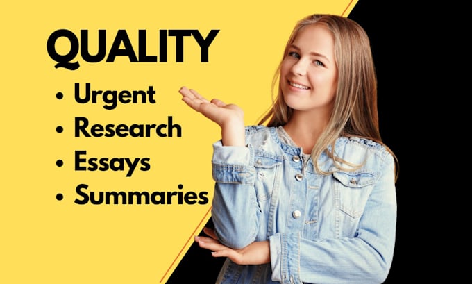 do urgent essay writing, research ,summary and paper assignments