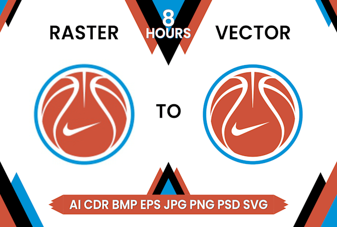 vector tracing redrawing recreate fashion logo to vector