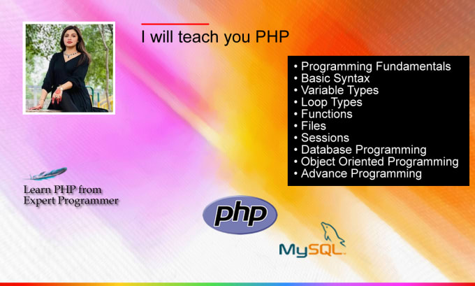 Teach and help you learn php from scratch to advance level by ...