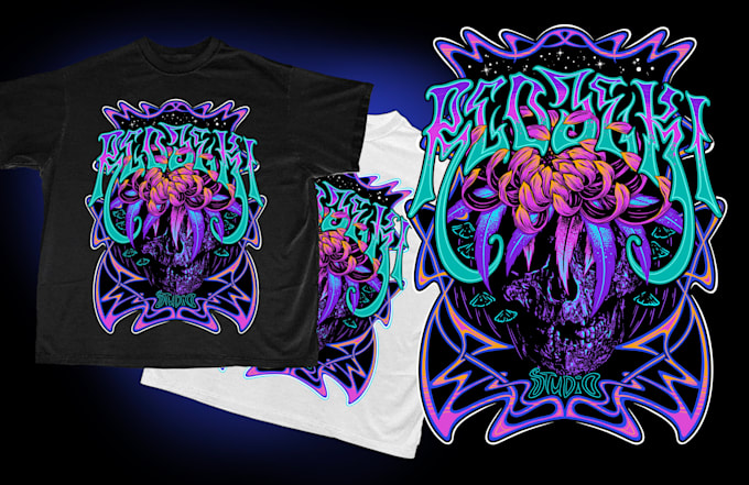 do custom awesome t shirt design for brand or band