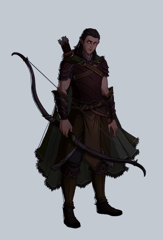 Illustrate a outstanding dnd character art and dnd character art by ...