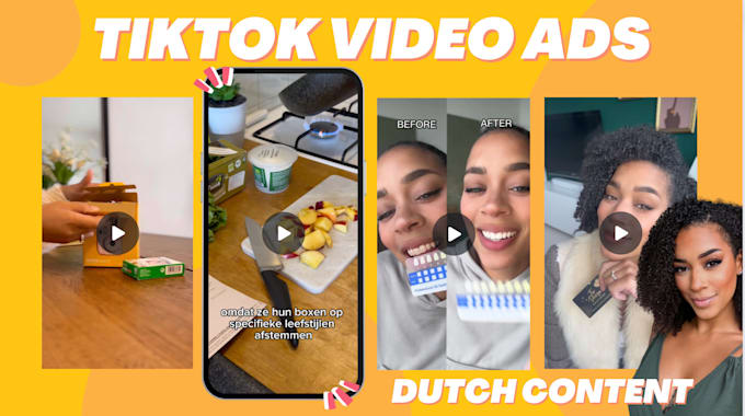 create dutch ugc tiktok videos or viral reels for ads edit
