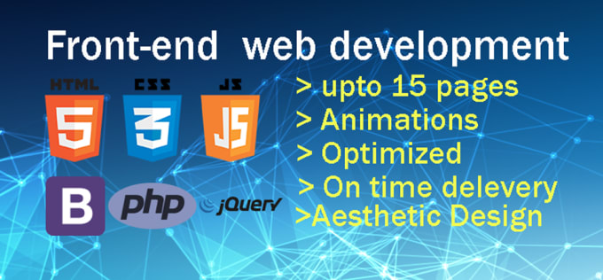 Be your front end developer html, css, javascript, bootstrap by ...