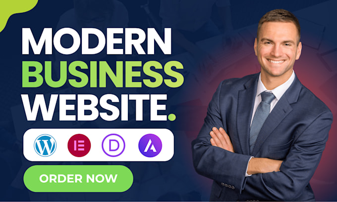 design or redesign a modern wordpress business website using elementor pro