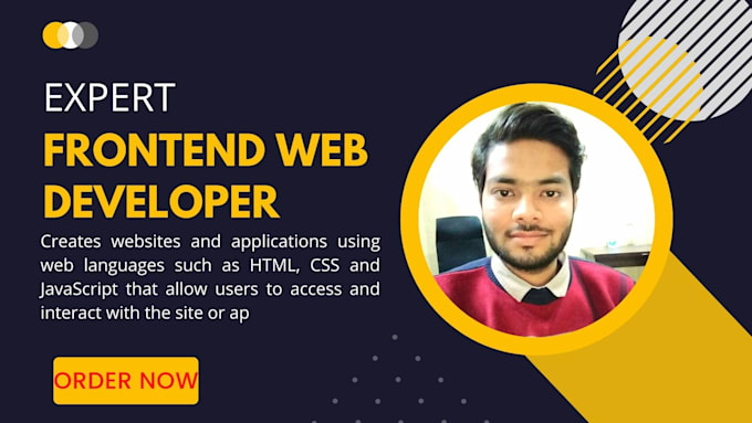 Be your front end web designer using html css js by Ramishjaved | Fiverr