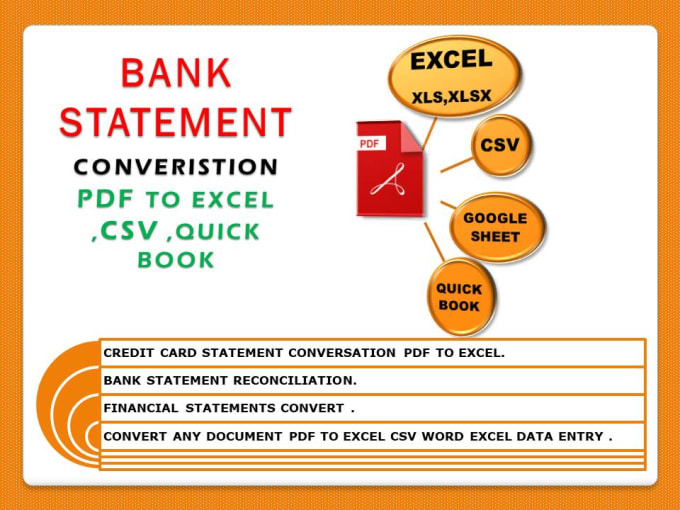 Convert Professional Bank Statements Pdf To Excel Csv Word By Saif866 Fiverr 6011