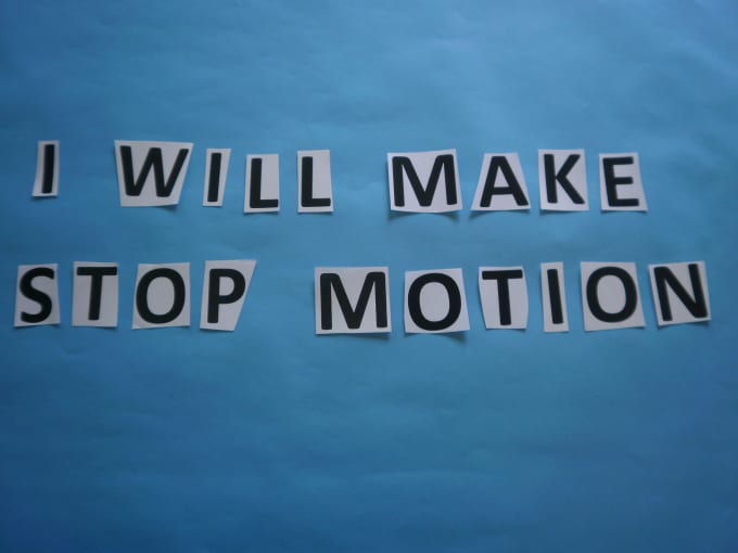 make cool stop motion video with letters