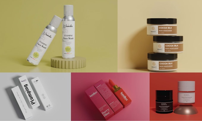 do premium cosmetic label design and packaging design
