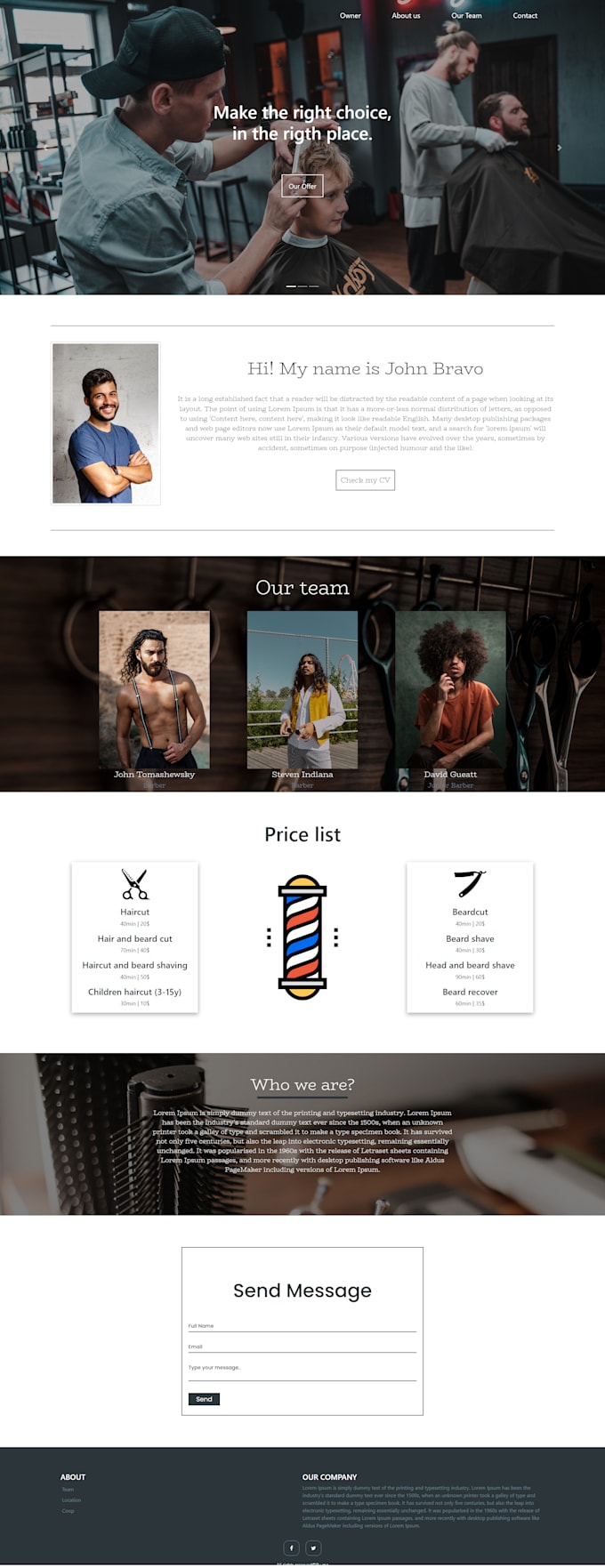 Create a simple and responsive website html,css,js by Wydrax7 | Fiverr