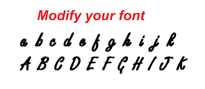 edit the current font file you have