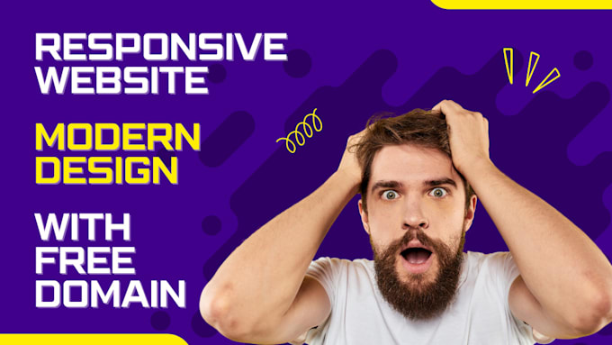 make a responsive website, just you choose a template, one domain free