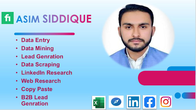 lead generation data entry, linkedin email list building