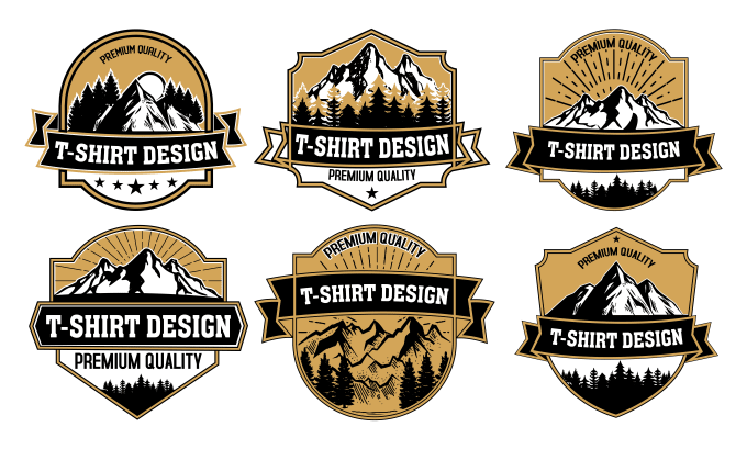 Vintage Original Typography Set. Retro Print for T-shirt Design. Graphics  for Authentic Apparel. Collection of Tee Shirt Badge Stock Vector -  Illustration of quality, america: 112838181