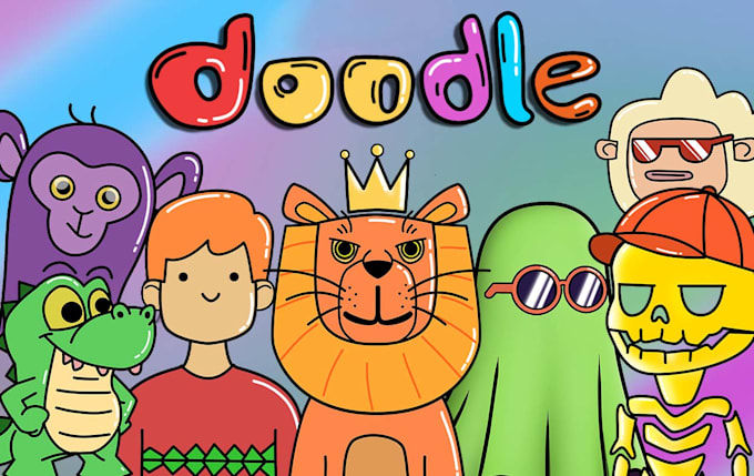 creat custom doodle style 10k nft collection