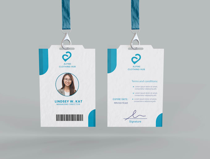 do professional id card design