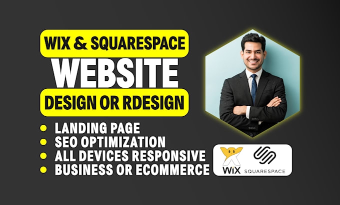 design or redesign professional wix and squarespace website