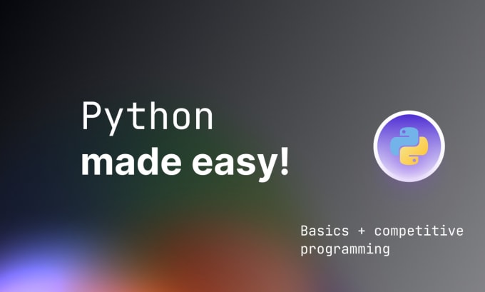 Teach python and problem solving by Dinesh_veguru | Fiverr
