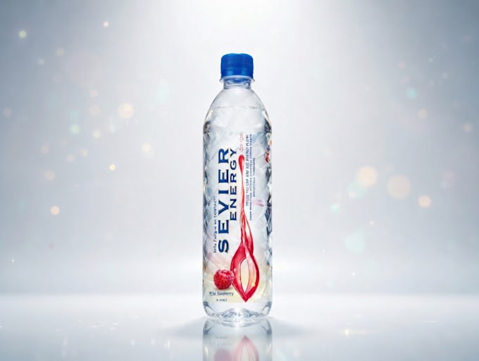 design premium water bottle label and packaging design
