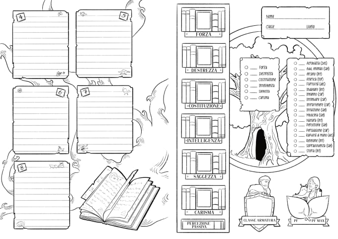 Design your custom dnd campaign sheet by Pentaossido Fiverr