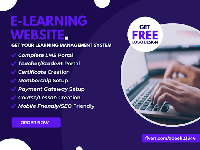 design learning website, educational website, tutor lms website