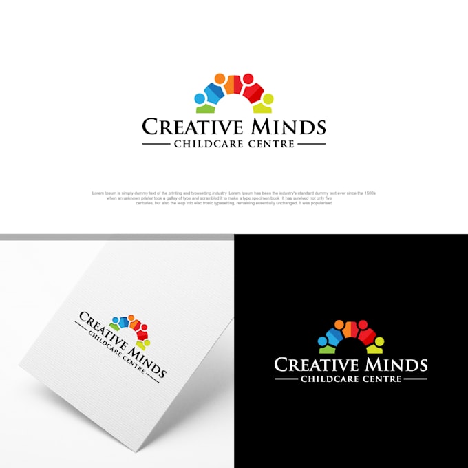do a childcare, school, university, and education logo