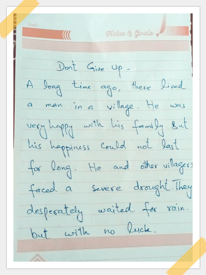 Do hand writing notes and letters by Arfanawan2016 | Fiverr