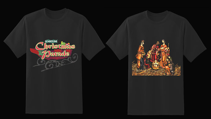 do christmas tshirts and sweaters design in 3hours
