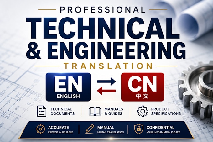 translate technical and engineering documents between english and chinese