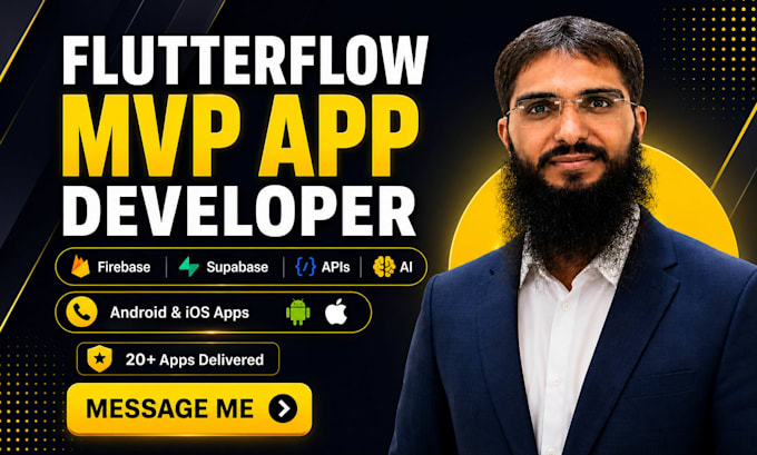 develop flutterflow mobile app mvp with firebase supabase ai mobile app