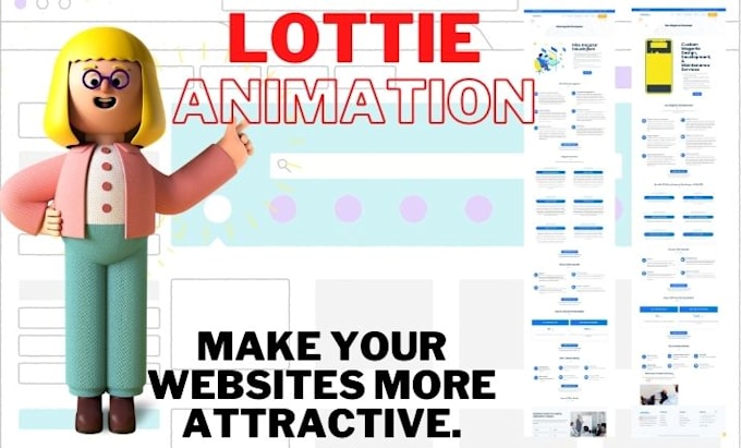 make custom lottie animation for web, presentation, and icon animation