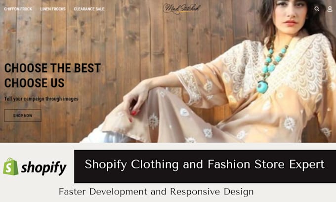 Create a shopify clothing and fashion store within 3 days by