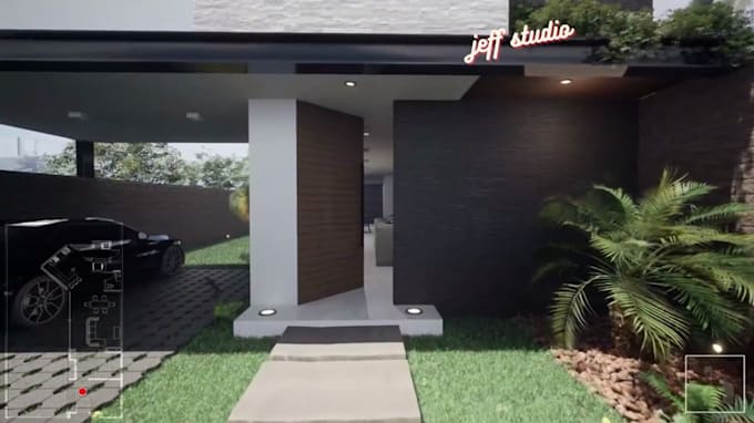 3d game environment rendering interior, exterior walkthrough in unreal engine 5