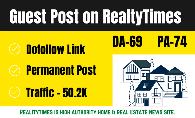 write and publish guest post on realty times with dofollow links