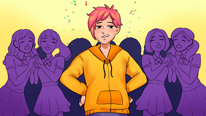 design custom youtube thumbnails in cartoon or anime styles