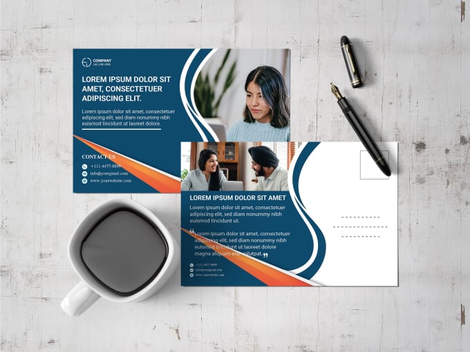 do profesional postcard design for you