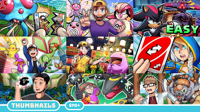 draw game art thumbnails for your youtube videos