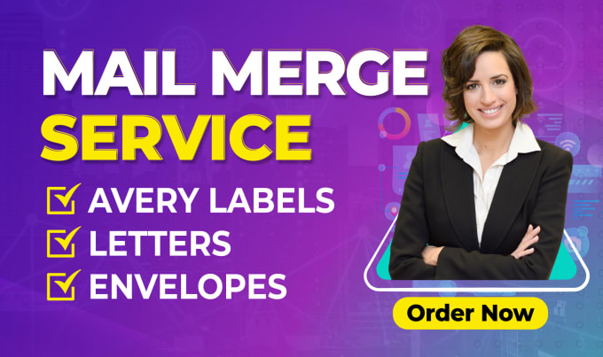 Do Mail Merge Avery Mailing Labels Letters And Envelopes By Greghype Fiverr 2504