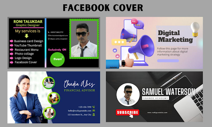 design your facebook cover, youtube banner, twitter header, social media header