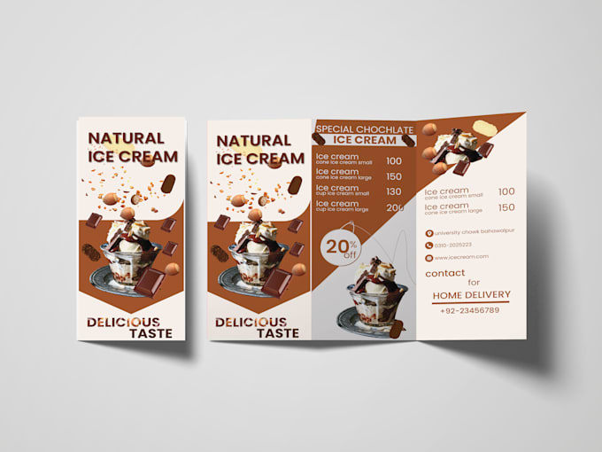 do the bi fold and tri fold brochure design business flyer