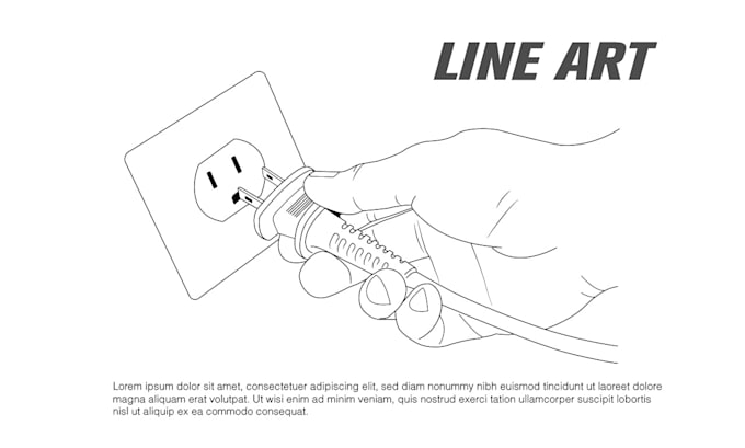 draw vector line art line drawing instruction manual drawing