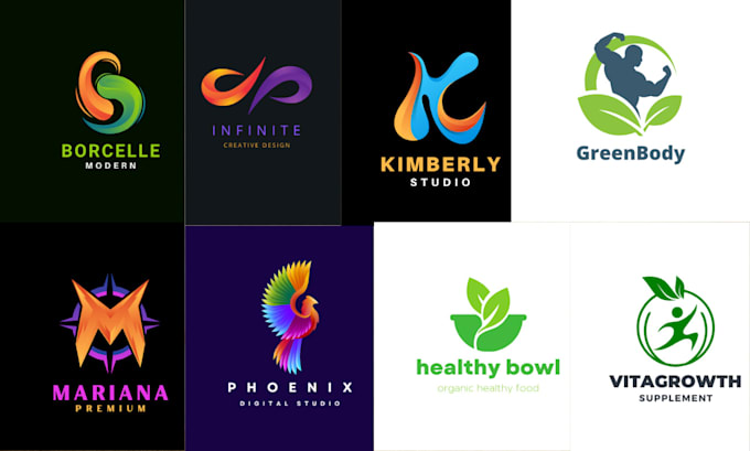 create cursive handwriting modern minimalist brand logo design