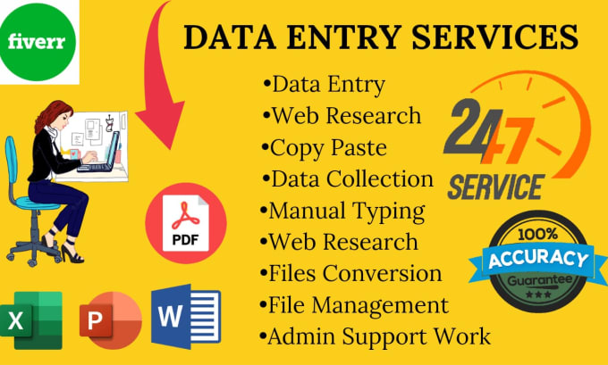 Do Data Entrytyping Copy Paste Convert Pdf To Word By Rida156 Fiverr 5357