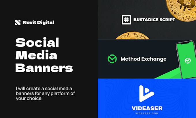 Create social media banners for any platform by Nevitdigital | Fiverr